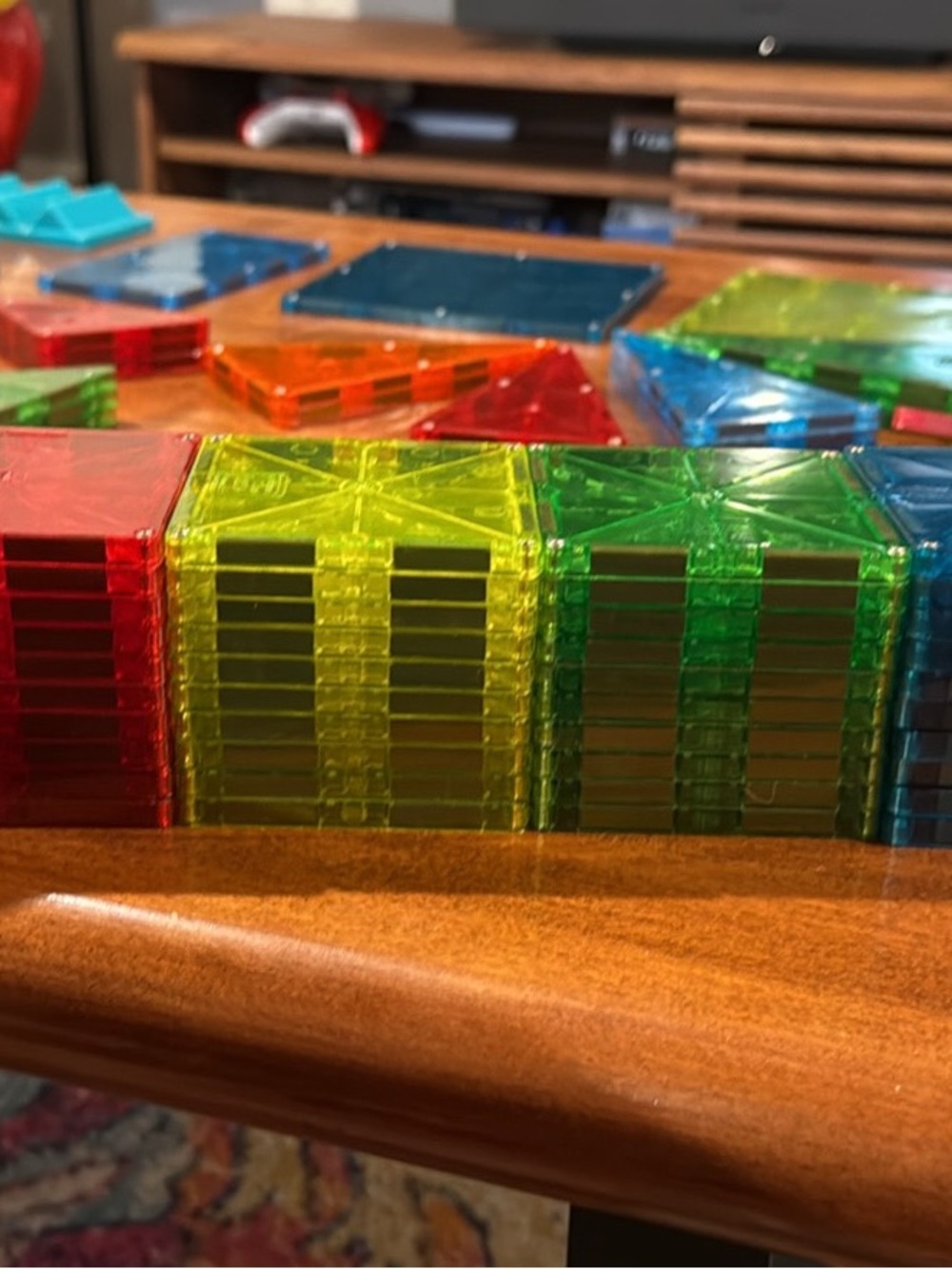 Translucent Magnetic Building Tiles - Multicolor Creative Set for Kids - Picture 2 of 11